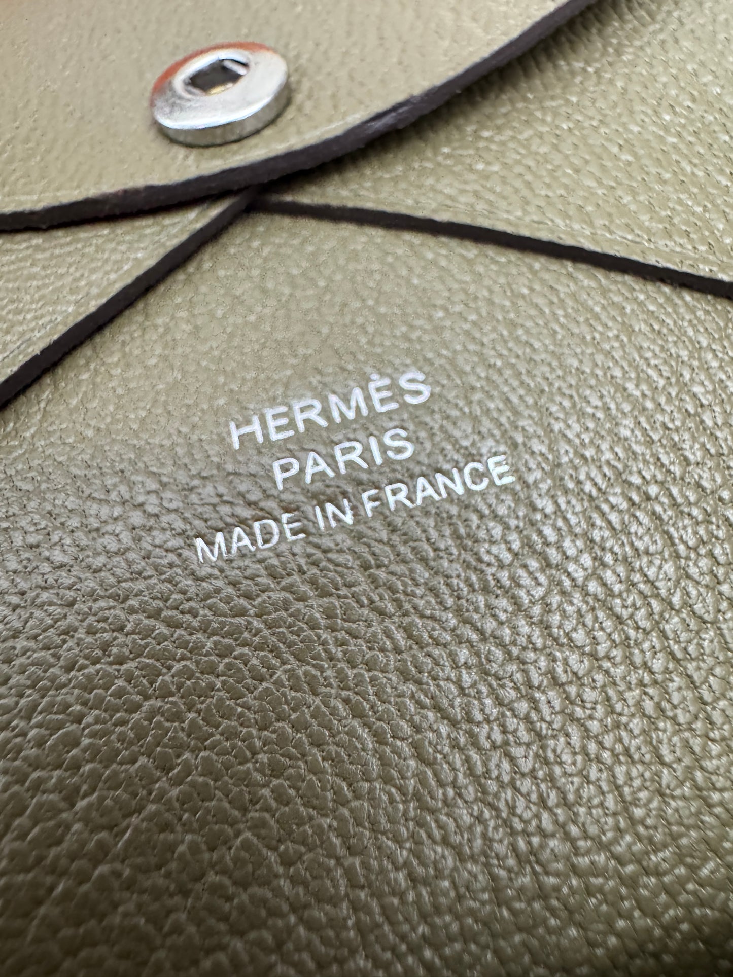 HERMES Calvi Duo 大象灰山羊皮 Etoupe Chevre Mysore