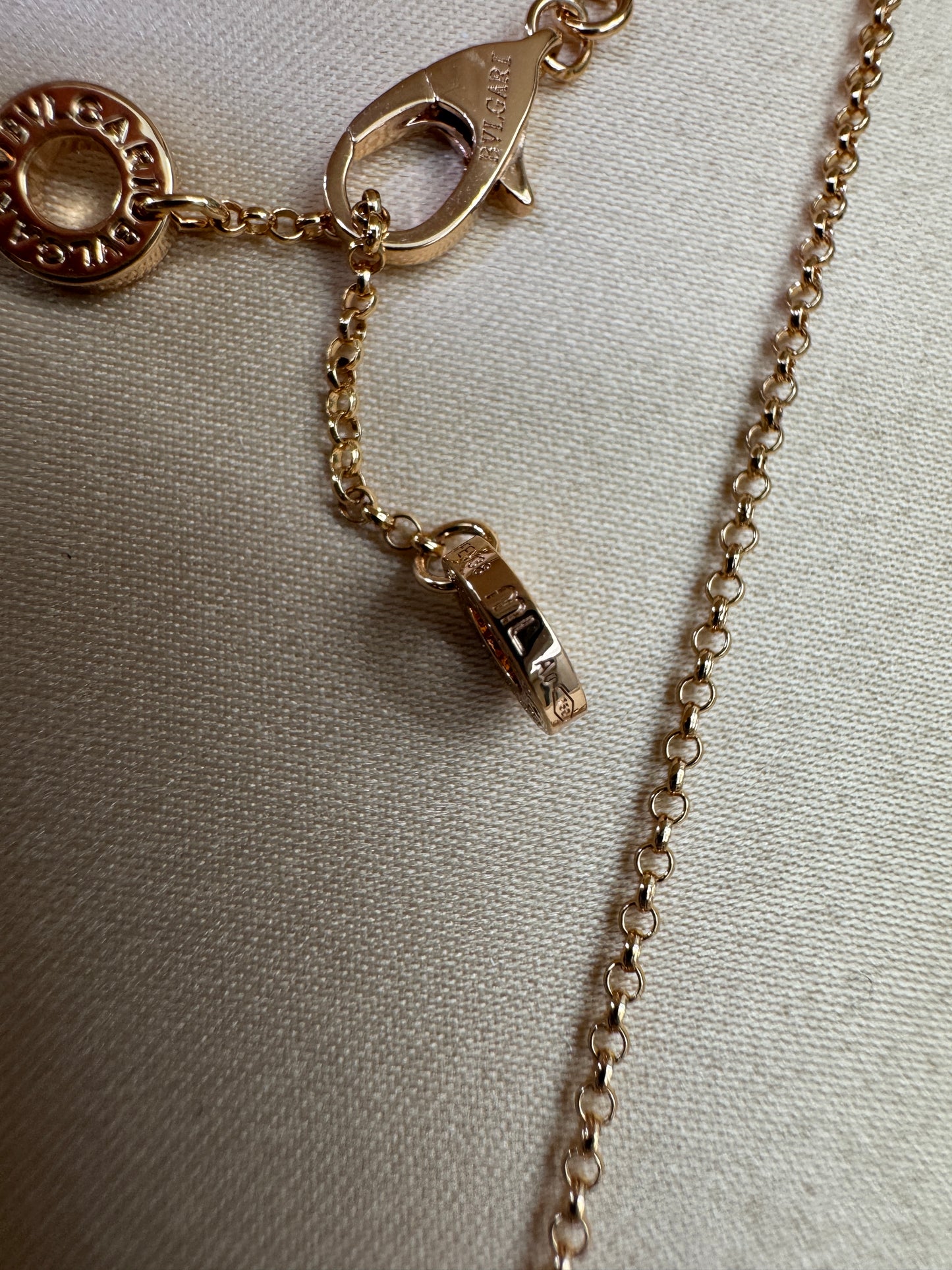 BVLGARI B Zero 玫瑰金項鏈