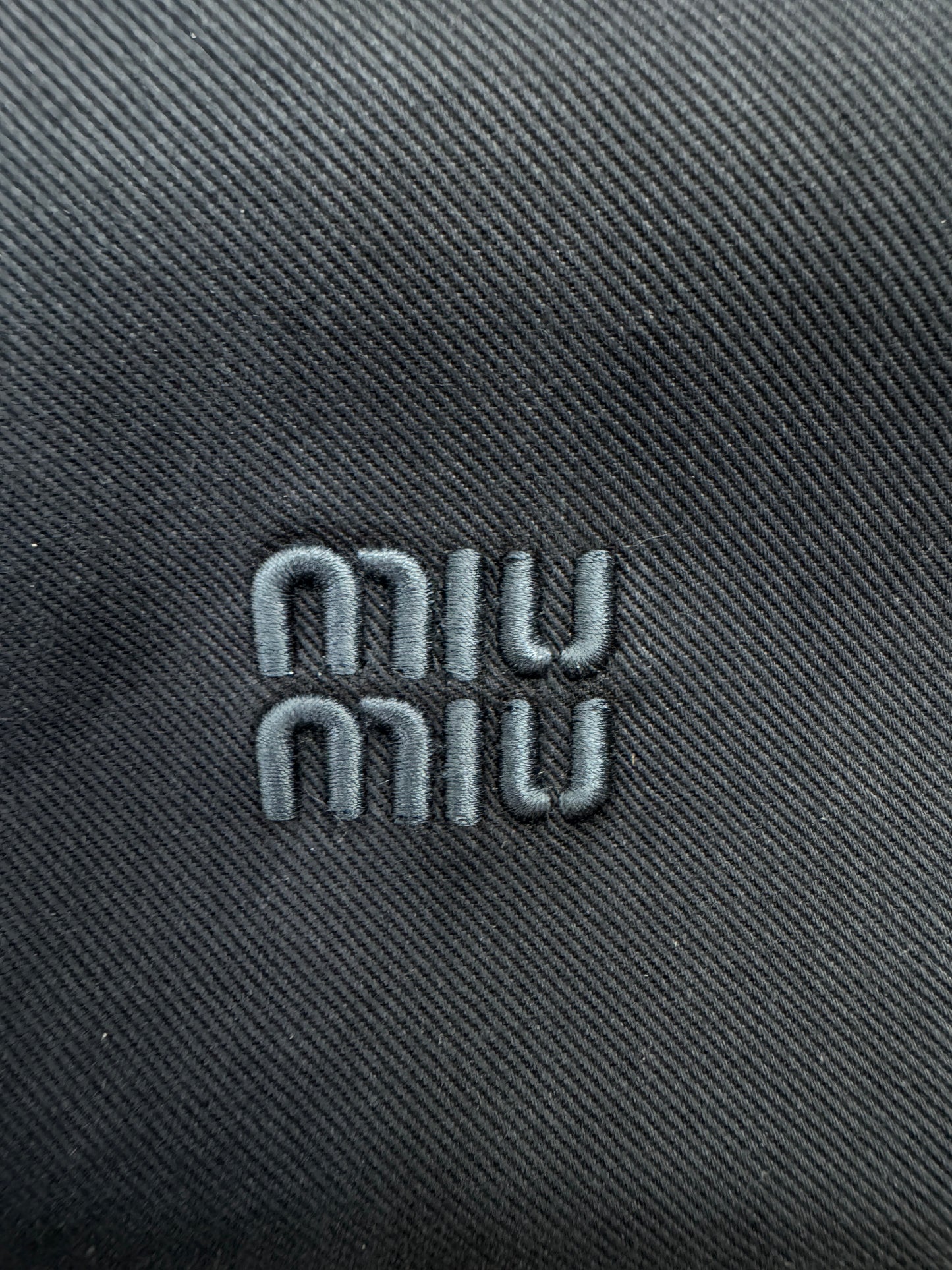 MIU MIU 布款飯盒包 深藍色