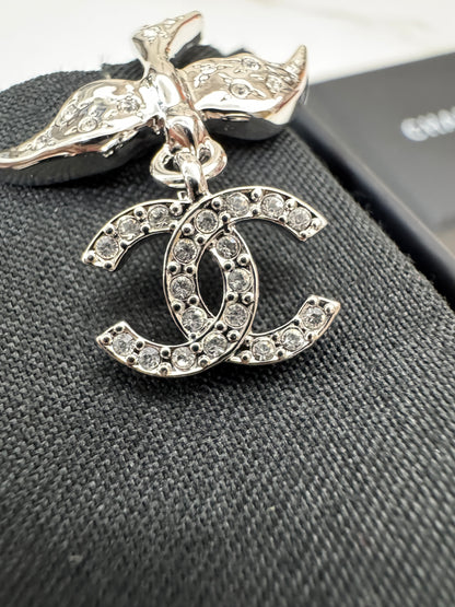 CHANEL 25S燕子耳環
