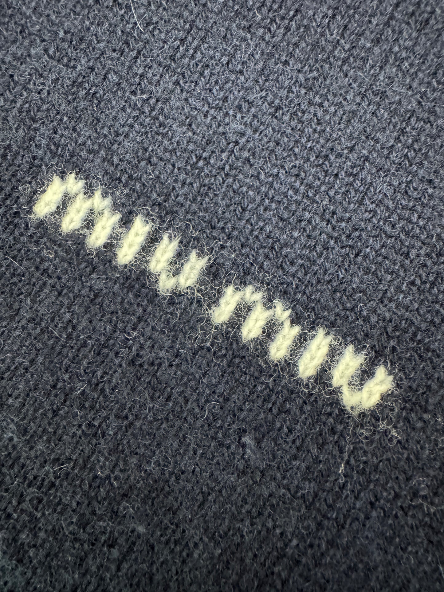 MIU MIU 假兩件羊絨針織衫