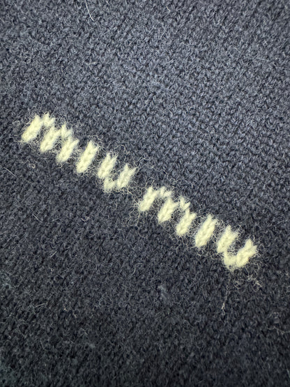 MIU MIU 假兩件羊絨針織衫