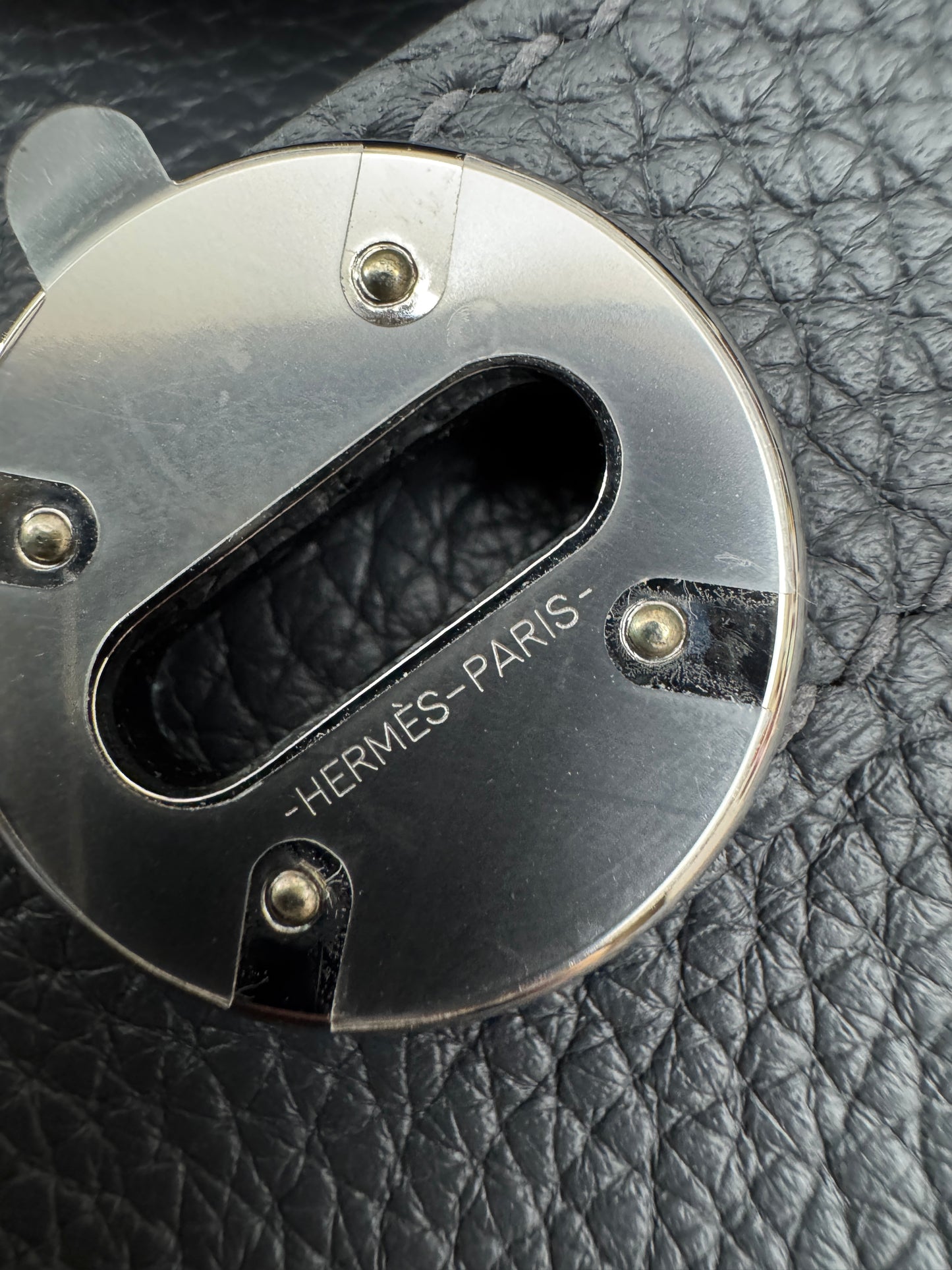 HERMES Lindy 26 石板灰銀扣 85 Ardoise TC PHW