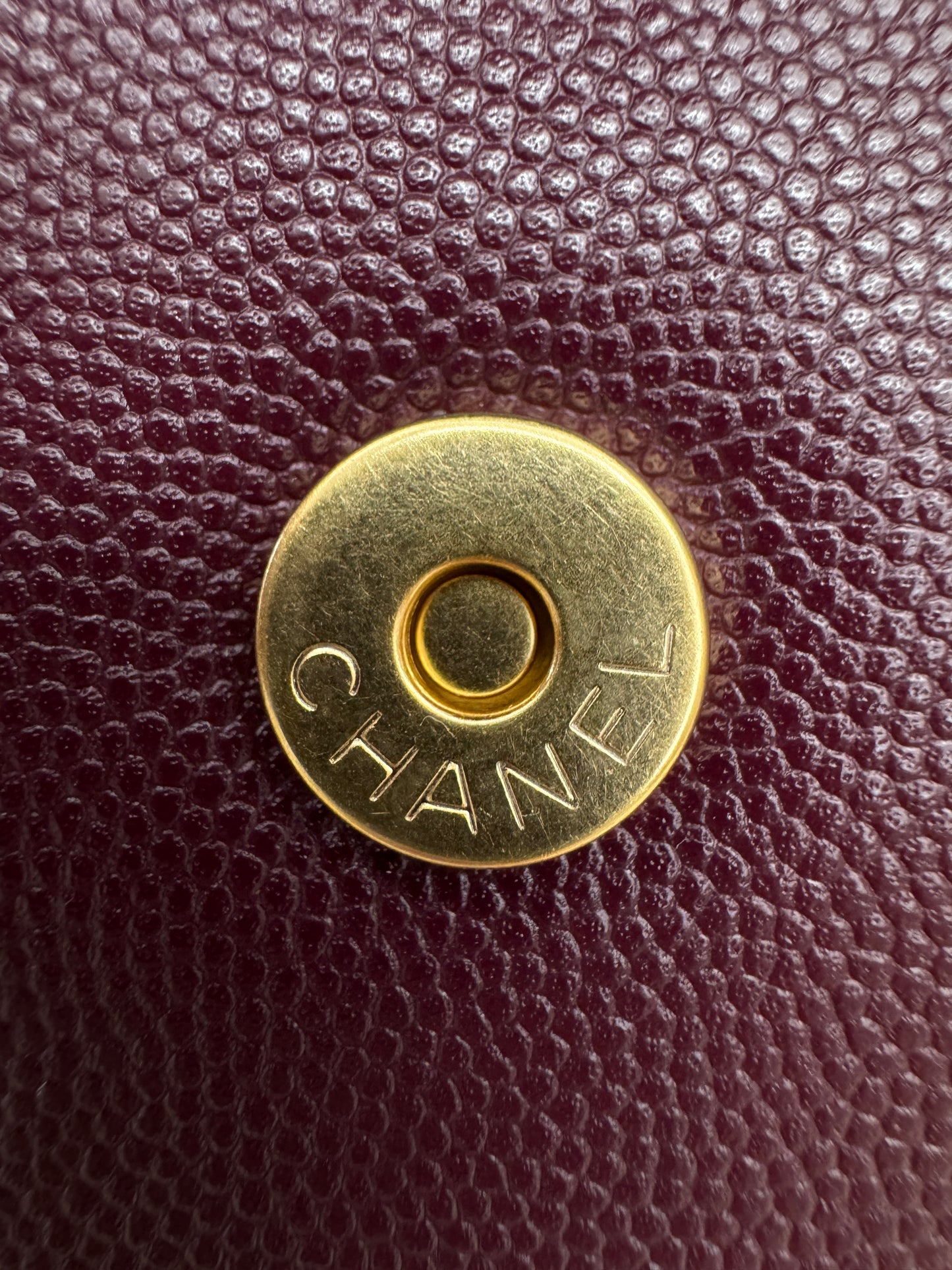 CHANEL Preppy Coco Mini 酒紅色