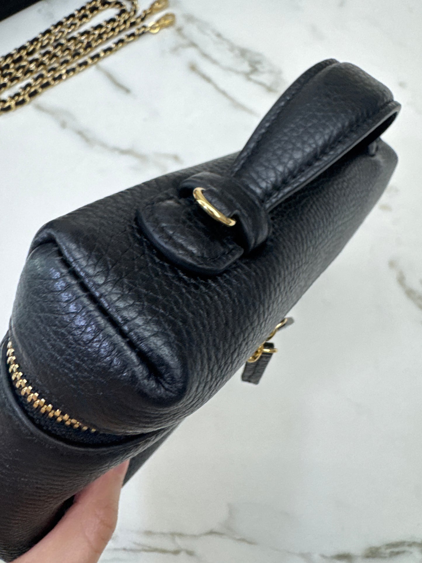 CHANEL 26A 荔枝紋LP盒子包 中號23cm