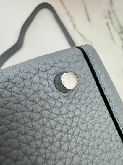 HERMES Mini Lindy II 木偶灰銀扣 TC Gris Platin PHW