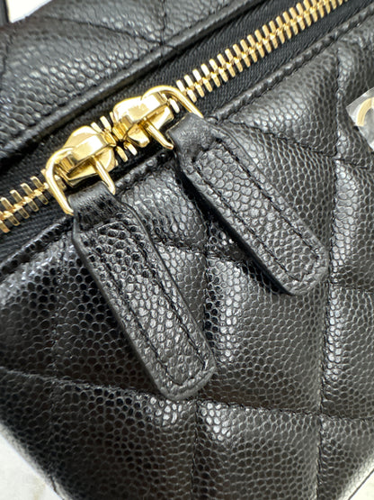 CHANEL LP盒子包 黑色牛皮 Vanity