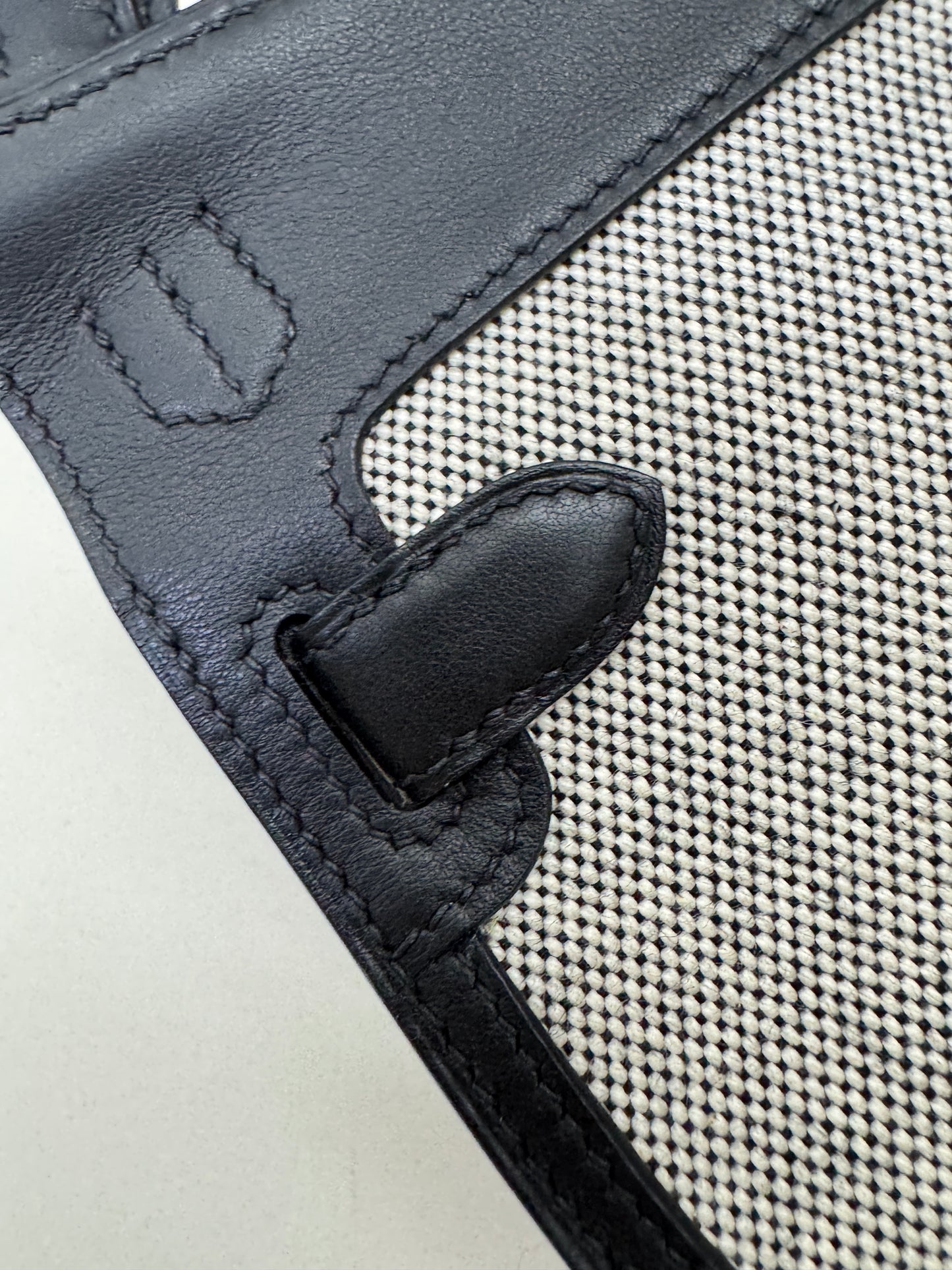 HERMES Mini Jypsiere 熊貓帆布 Swift/ Canvas