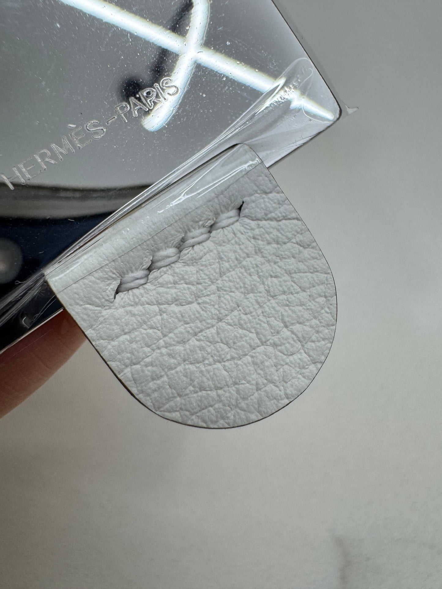 HERMES Mini Constance 新白色 銀扣 Evercolor 0U New White PHW