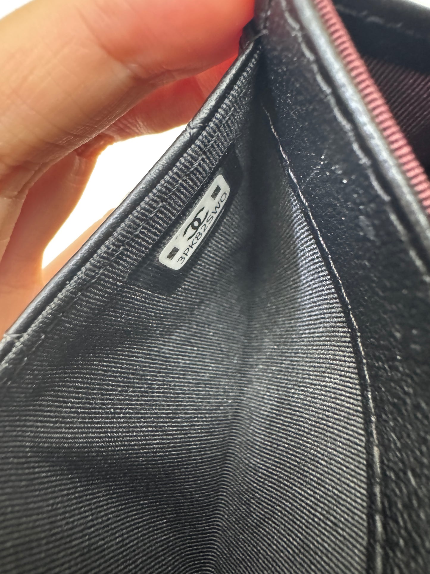 CHANEL CF Cardholder 羊皮黑金