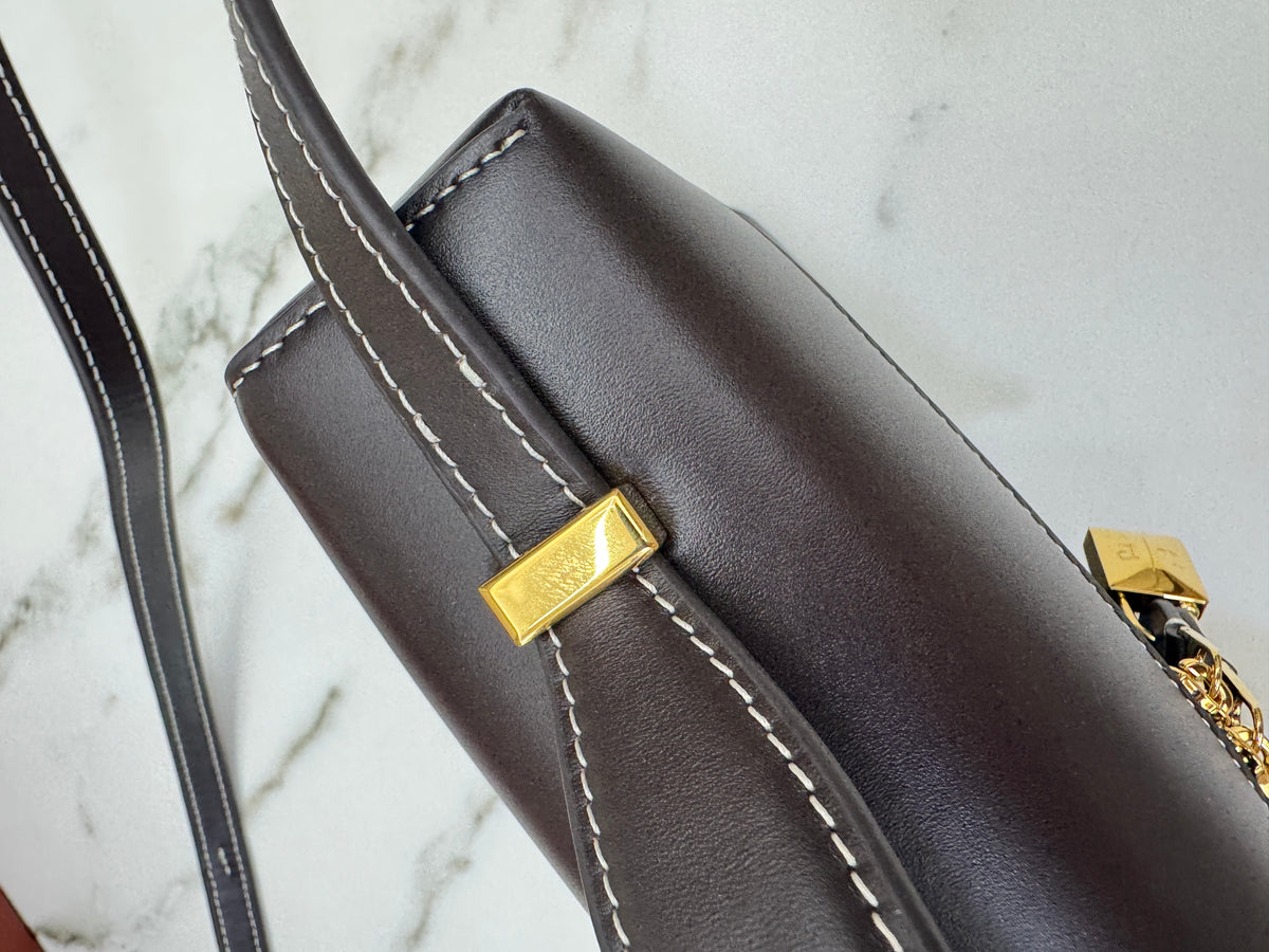 LORO PIANA Extra Bag 27 Dark Chocolate