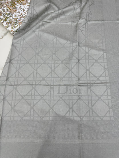 DIOR Cannage 140cm Scarf 銀色