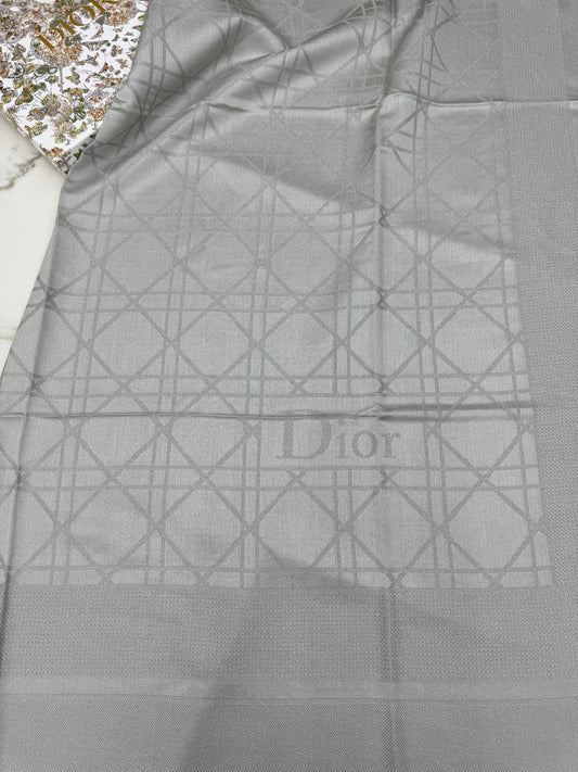 DIOR Cannage 140cm Scarf 銀色