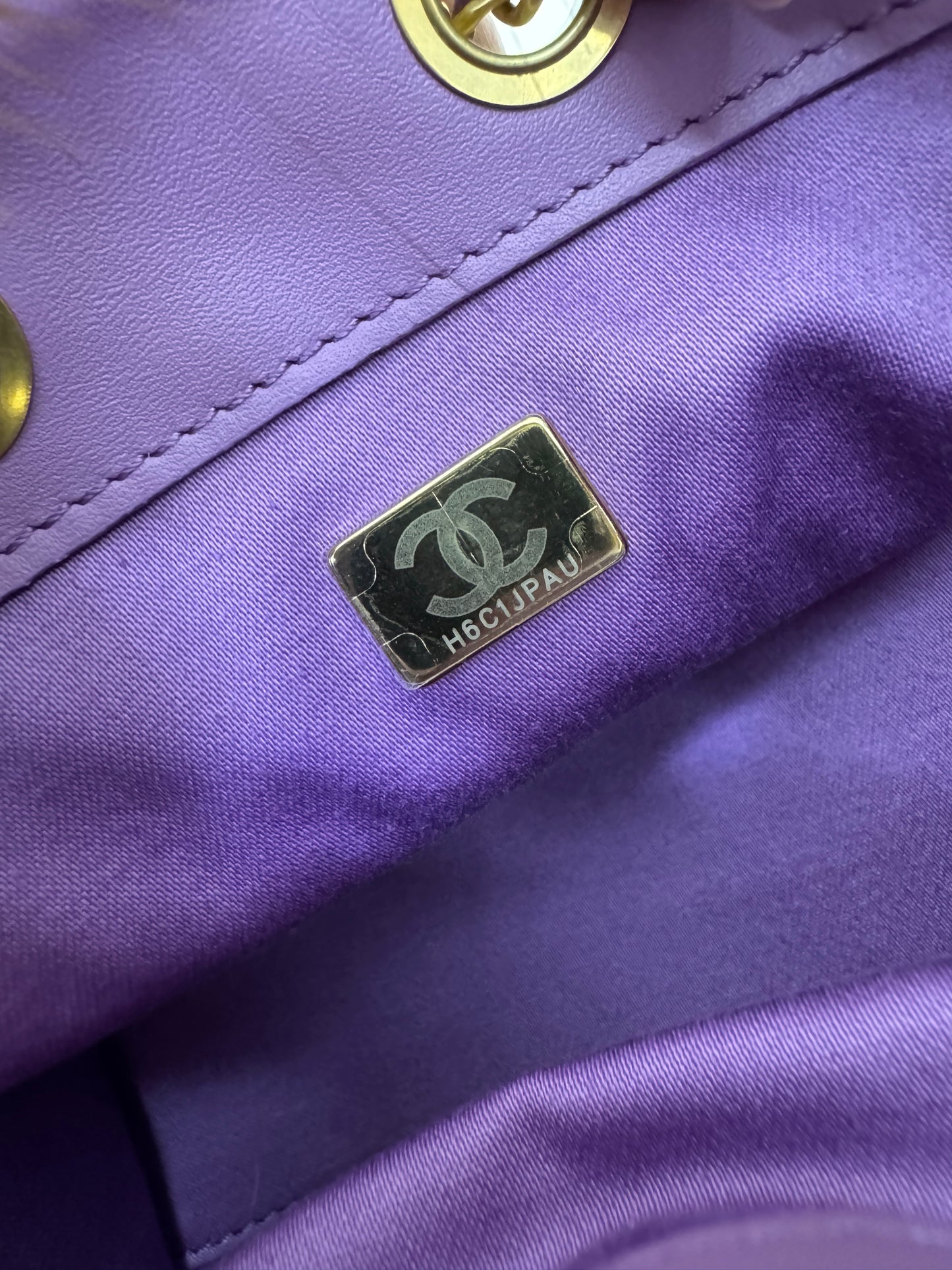 CHANEL Mini 25 Bag 紫色麂皮