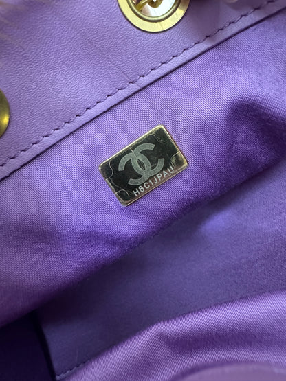 CHANEL Mini 25 Bag 紫色麂皮