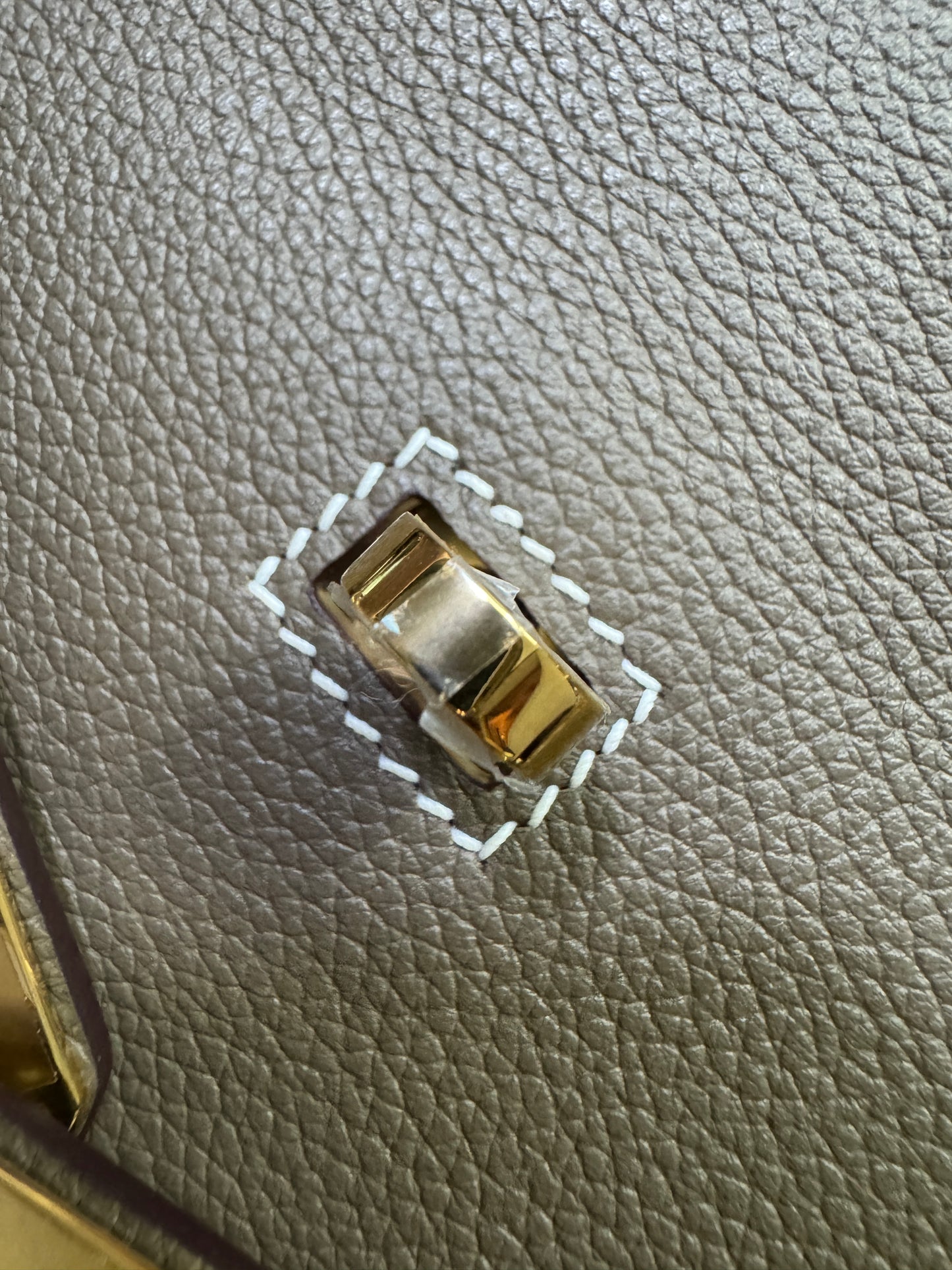 HERMES Jypsiere Mini 大象灰 金扣 evercolor 18 etoupe GHW
