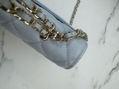 CHANEL 25S Kelly 手機包 Baby Blue