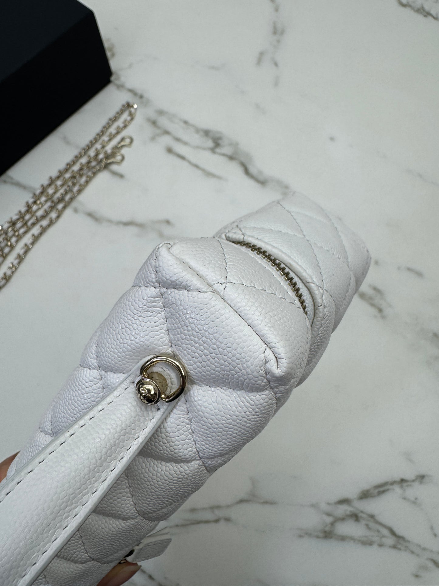 CHANEL 25C LP盒子包 白色 Vanity