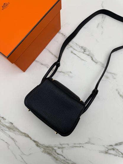 HERMES Mini Lindy I 黑色 Noir GHW