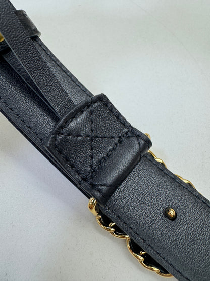 CHANEL 穿皮鏈金扣皮帶