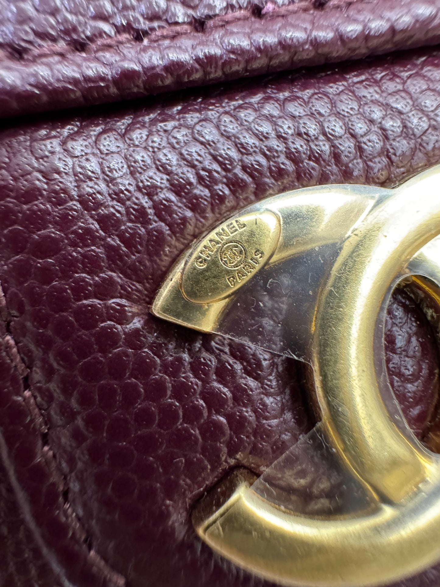 CHANEL Preppy Coco Mini 酒紅色