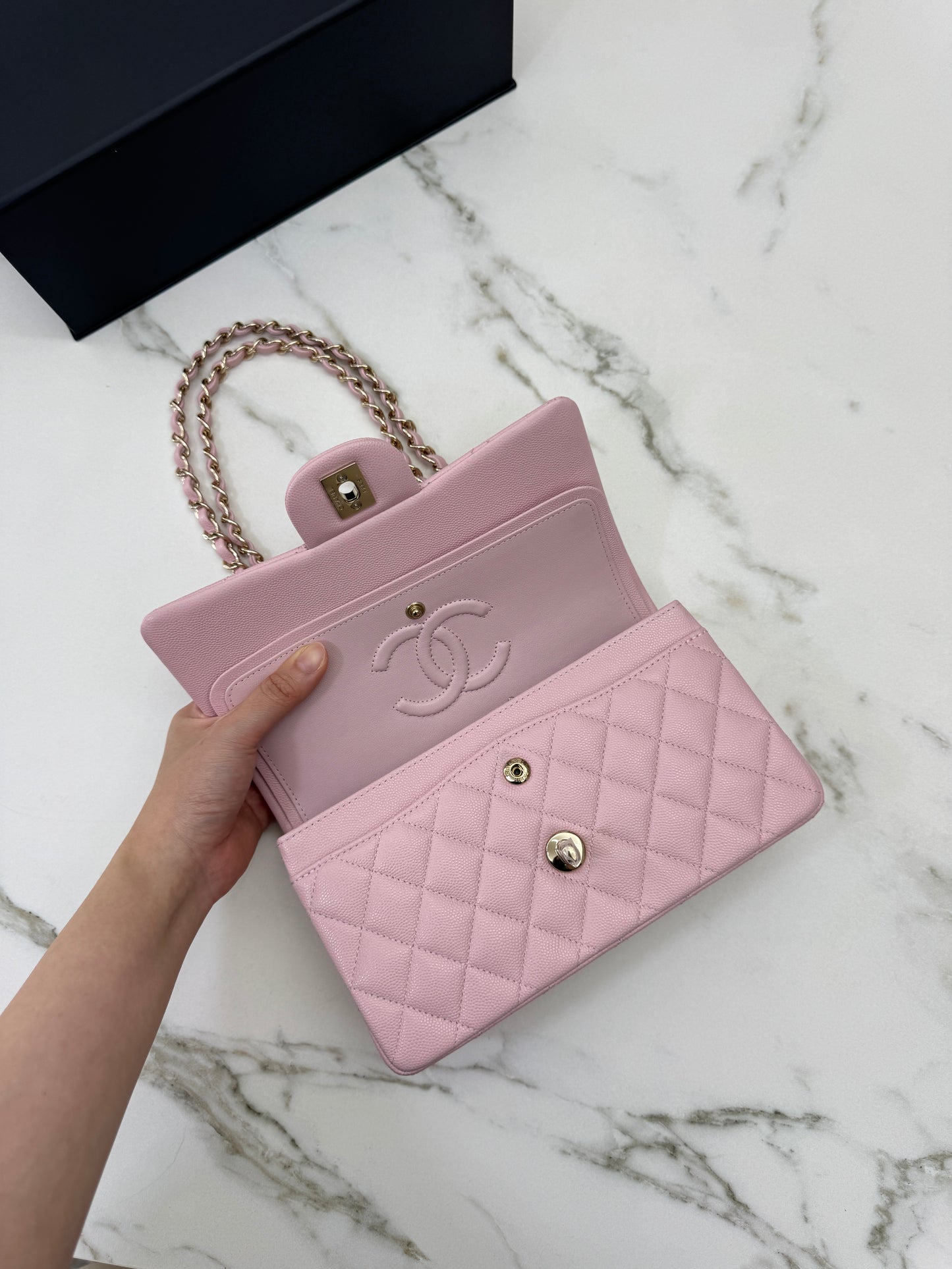 CHANEL 23K貝兒粉 CF23 Small