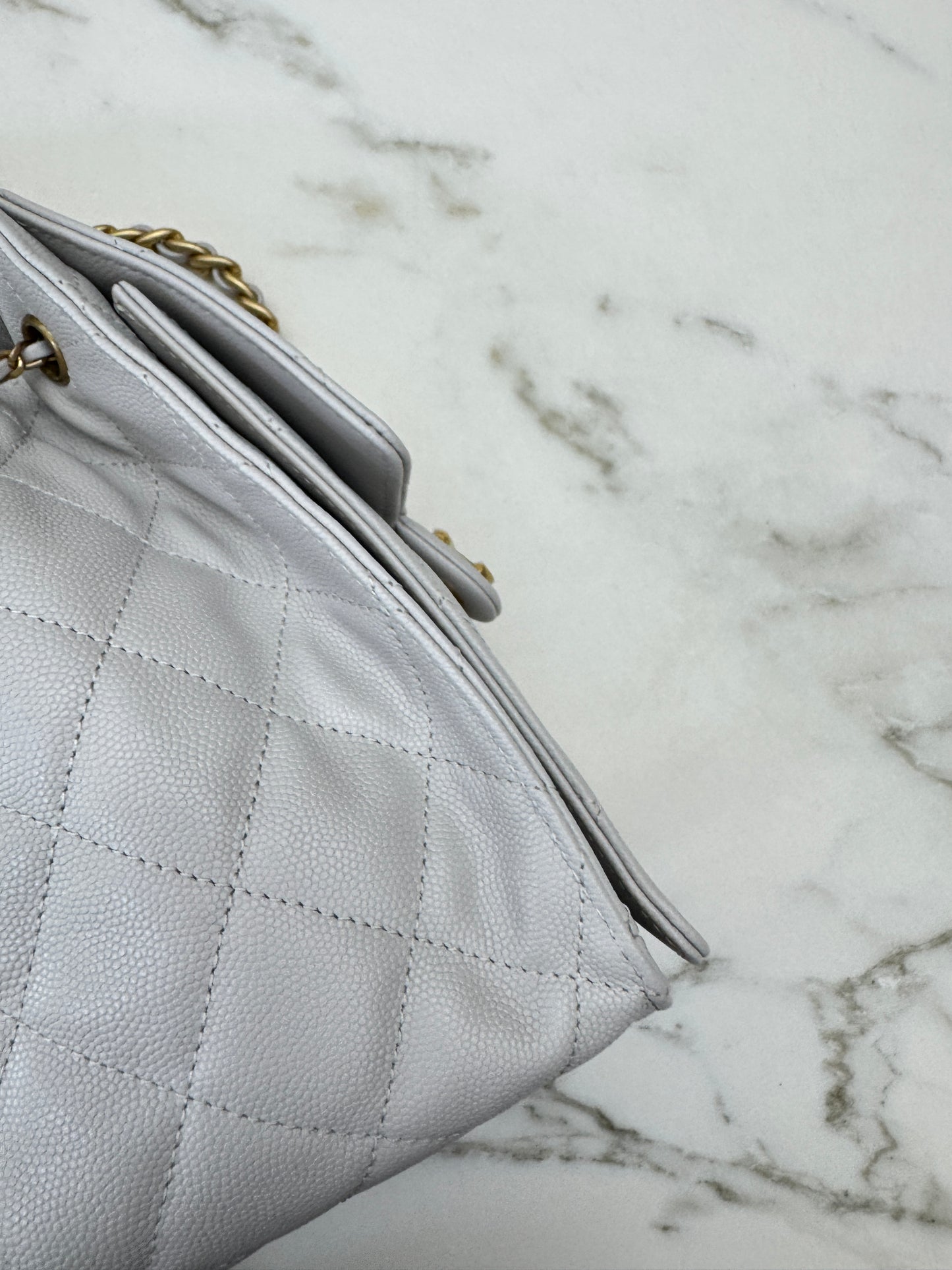 CHANEL 25Bag 淺灰色 Small