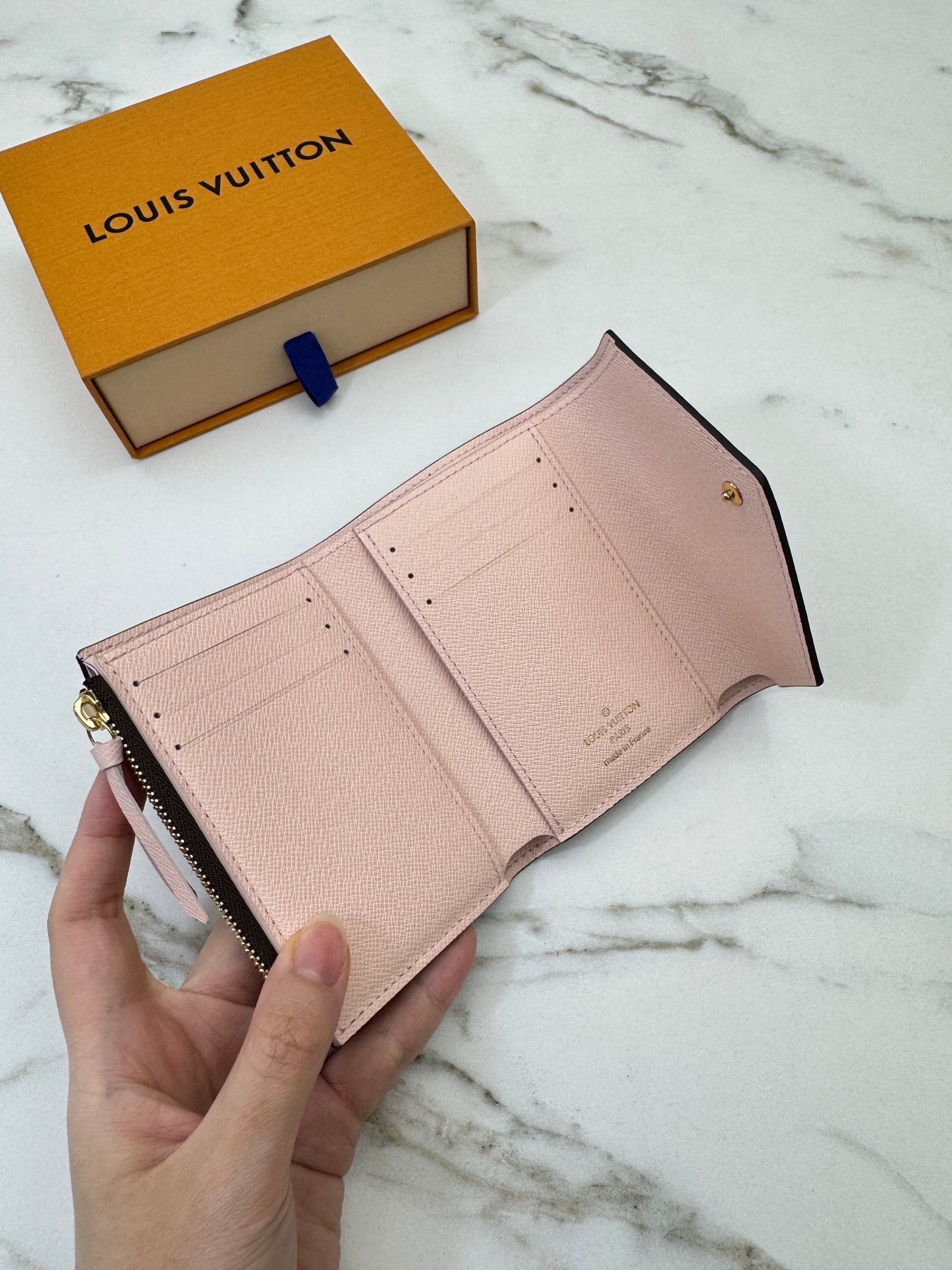 LV Victorine Wallet M62360 Rose Ballerine