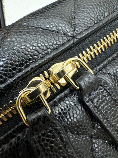 CHANEL LP盒子包 黑色牛皮 Vanity