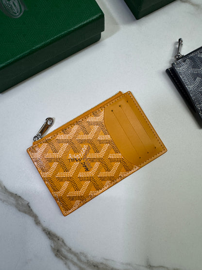 GOYARD Bourbon Zipped Cardholder 黃色