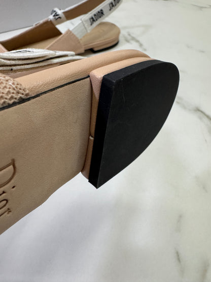 DIOR J'adior Slingback 裸色 科技布面 2.5cm