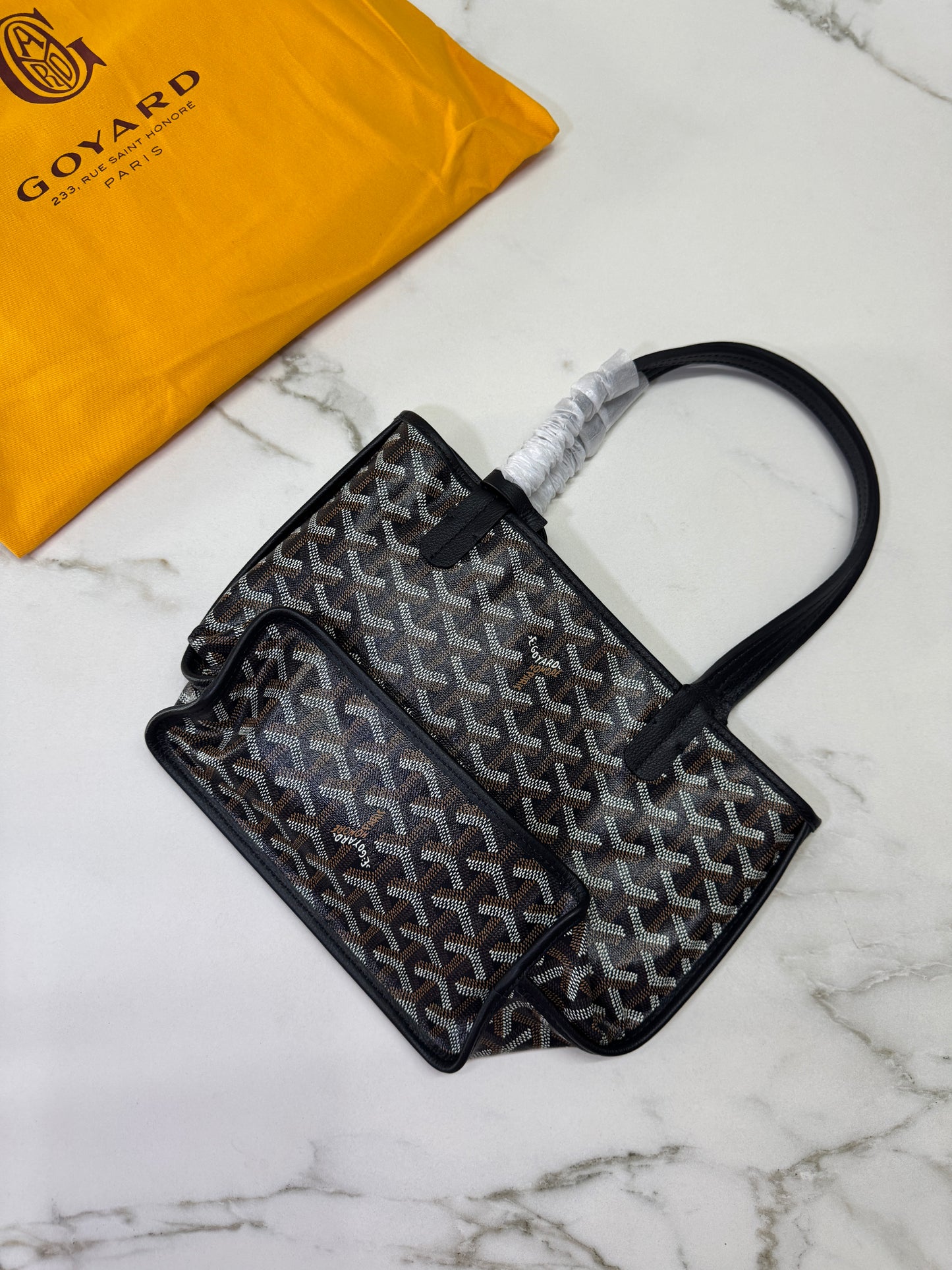 GOYARD 雙面皮款 迷你托特包 Anjour Tote Mini Black