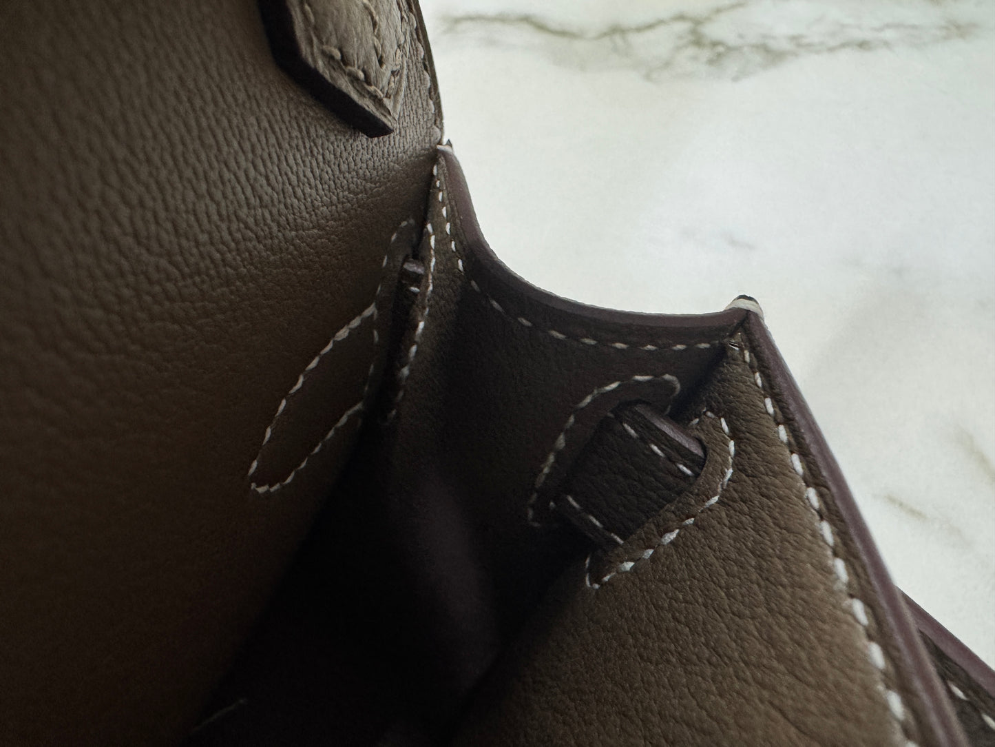 HERMES Jypsiere Mini 大象灰 金扣 evercolor 18 etoupe GHW