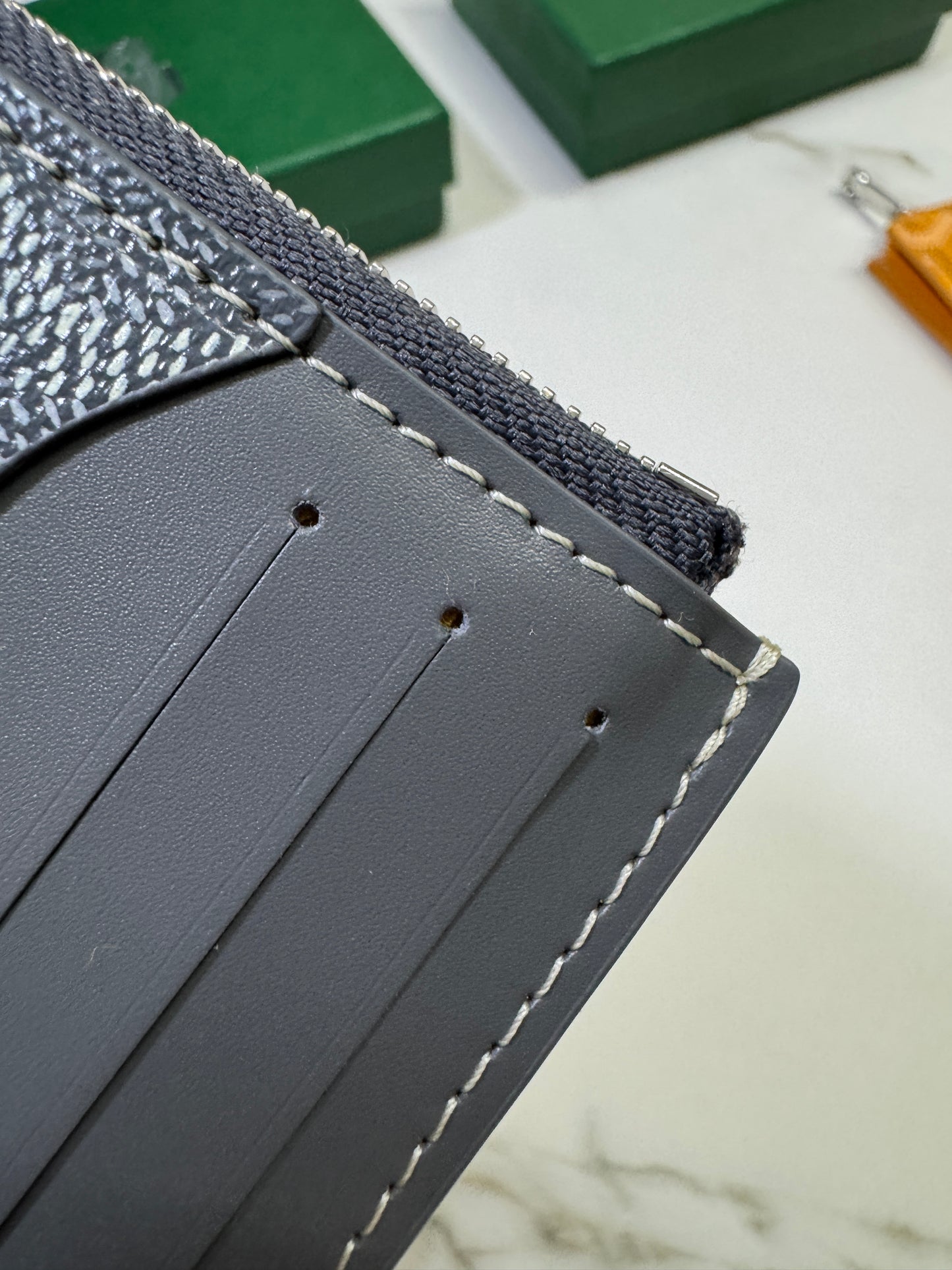 GOYARD Bourbon Zipped Cardholder 灰色