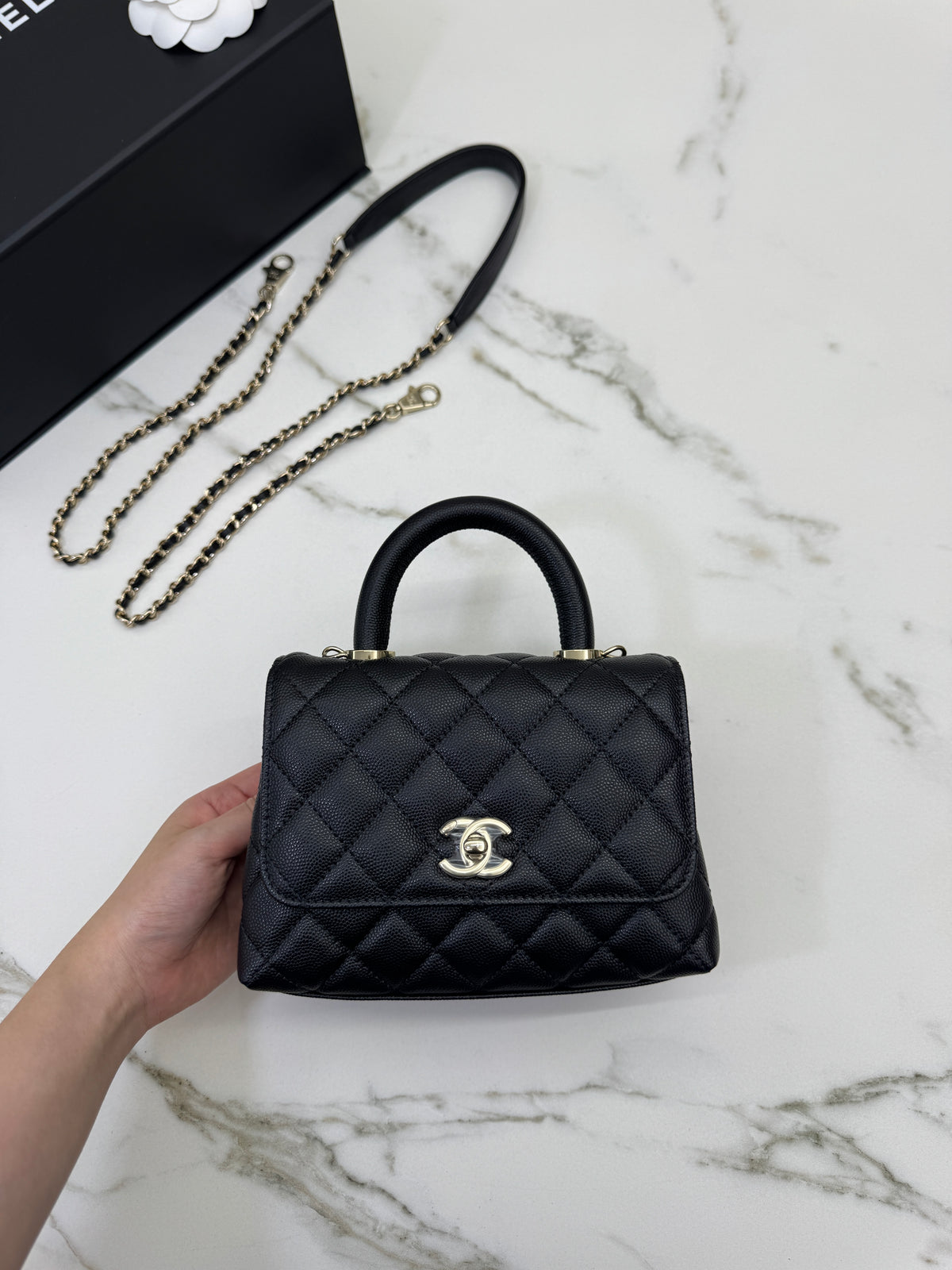 CHANEL Mini Coco Handle 黑色