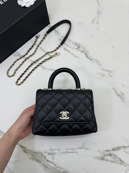 CHANEL Mini Coco Handle 黑色
