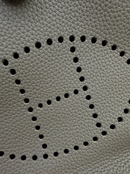 HERMES Evelyne 23 大象灰銀扣 Etoupe TC PHW