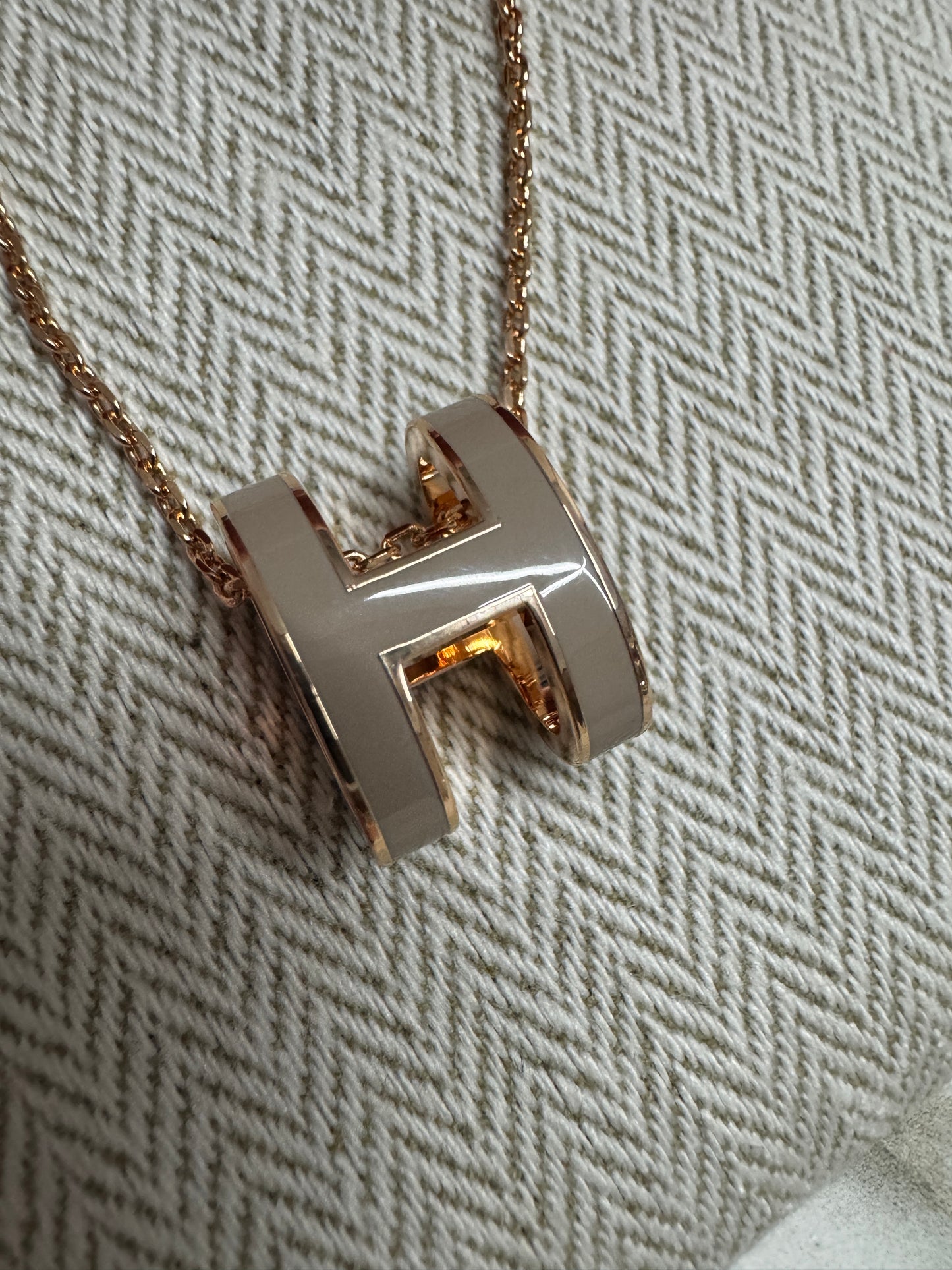 HERMES Pop H 玫瑰金 奶茶灰