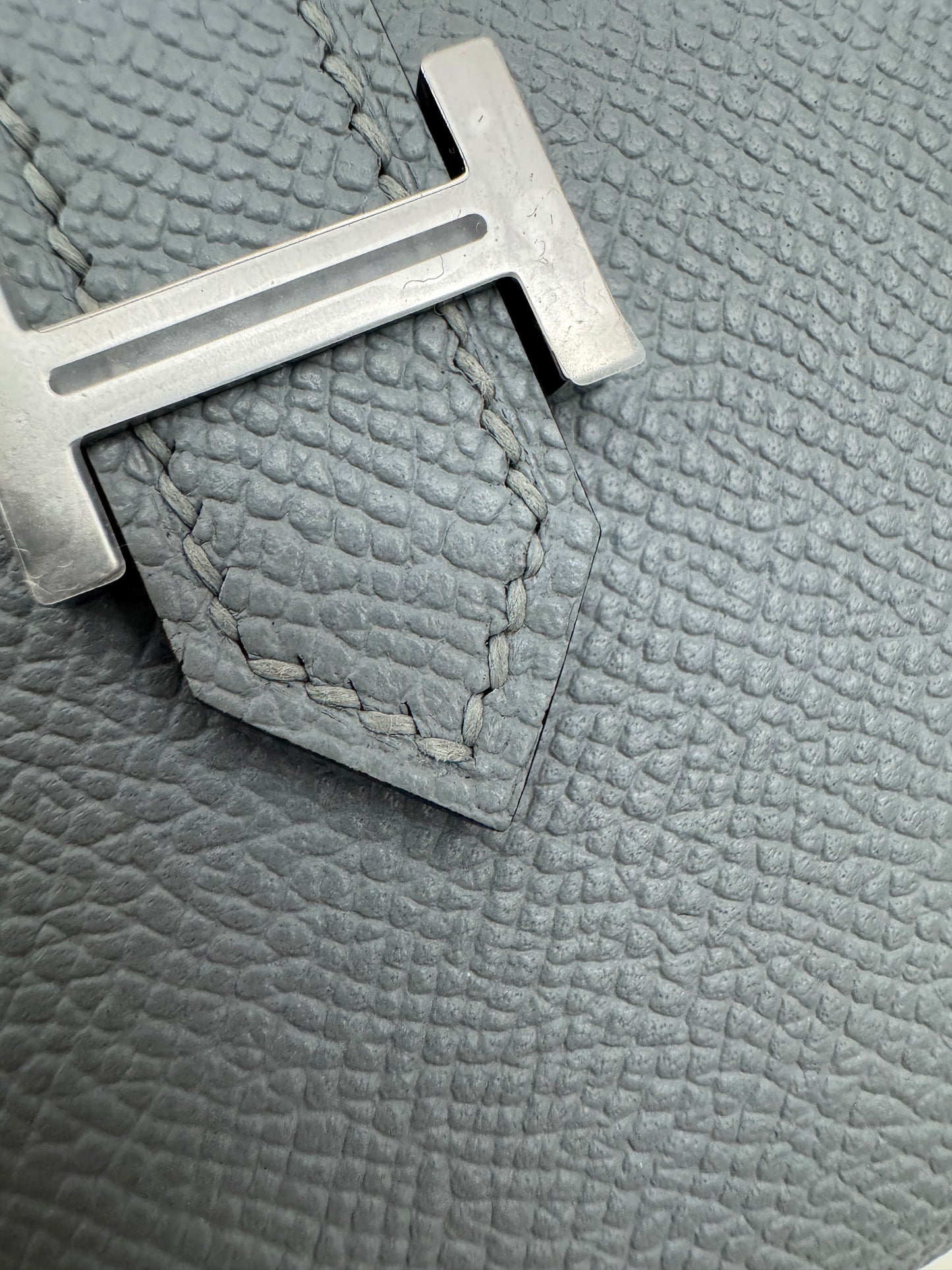 HERMES Bearn 三摺錢包 亞麻藍 Blue Lin Epsom PHW