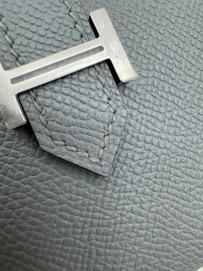 HERMES Bearn 三摺錢包 亞麻藍 Blue Lin Epsom PHW