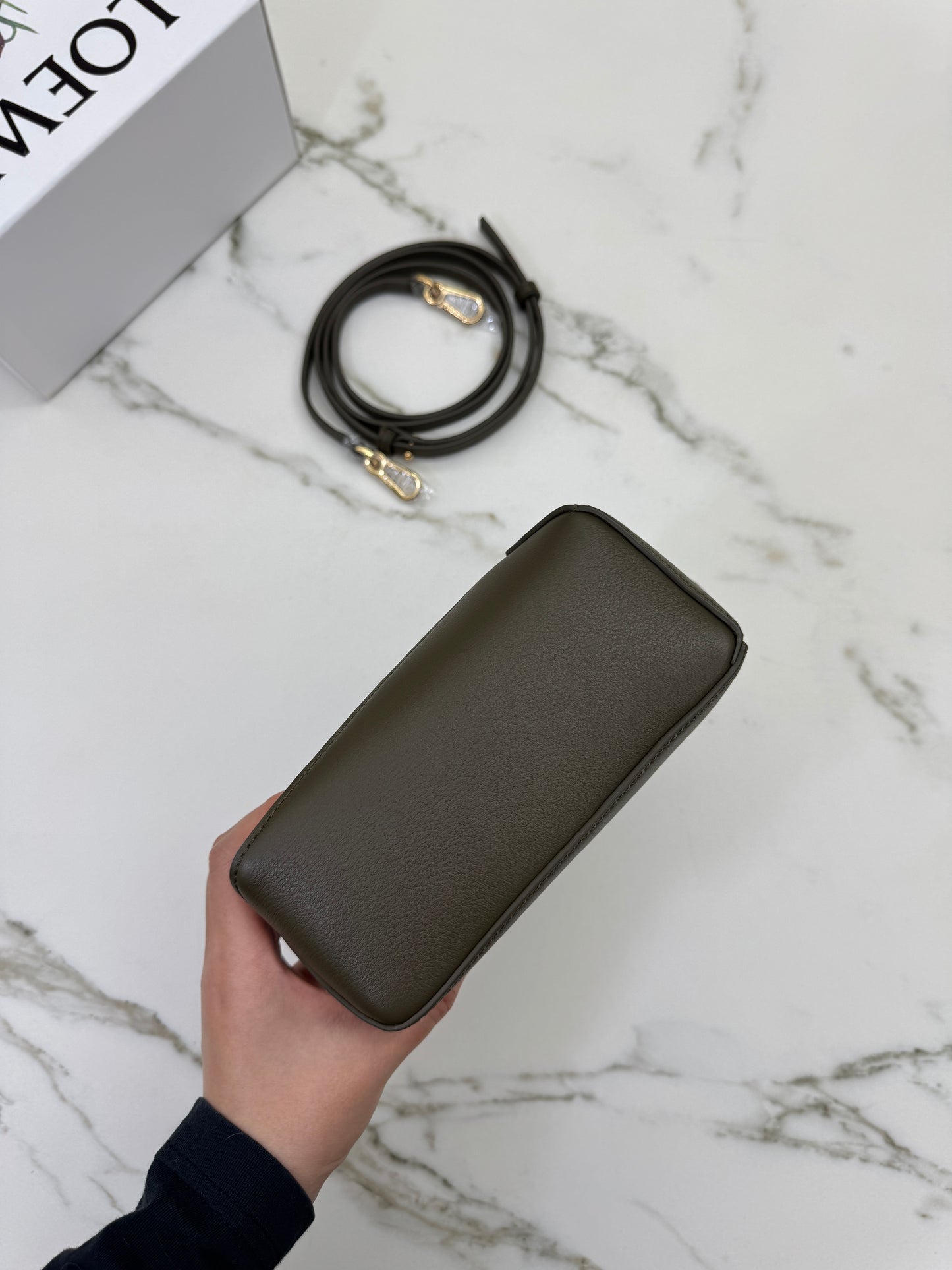 LOEWE Mini Puzzle 深卡其綠