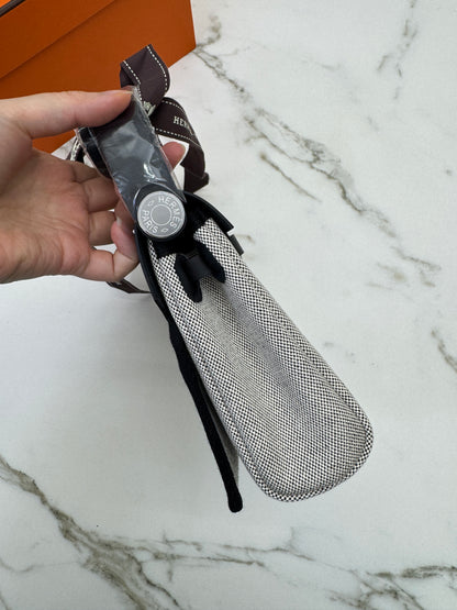 HERMES Mini Herbag 熊貓黑扣