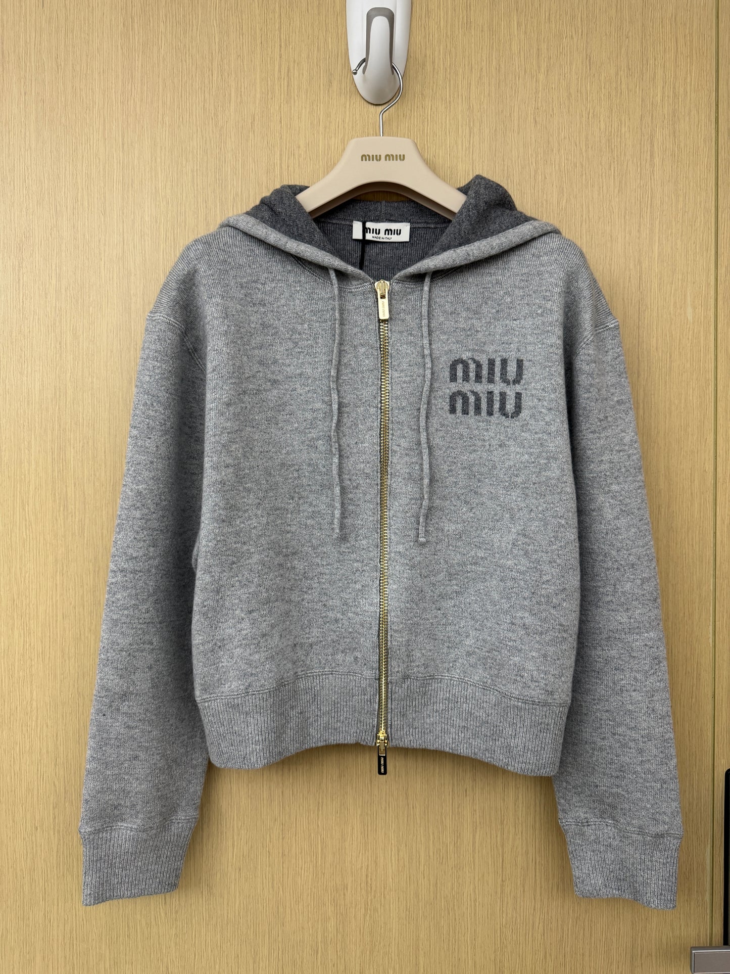 MIU MIU 羊毛羊絨外套 灰色