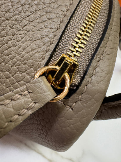 HERMES Mini Lindy II 馬爾淺米 金扣 TC