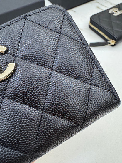 CHANEL 24B半鑽扣 加大零錢包 可放對摺紙幣