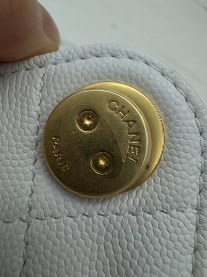 CHANEL Mini 25 Bag 白色荔枝皮