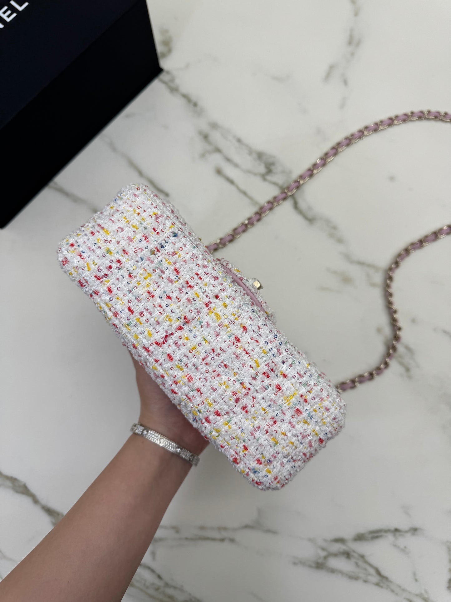 CHANEL 25P Mini CF20 毛呢 Tweed