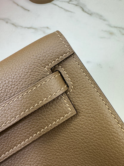 HERMES Kelly Danse 馬爾法米金扣 Evercolor 8Q GHW