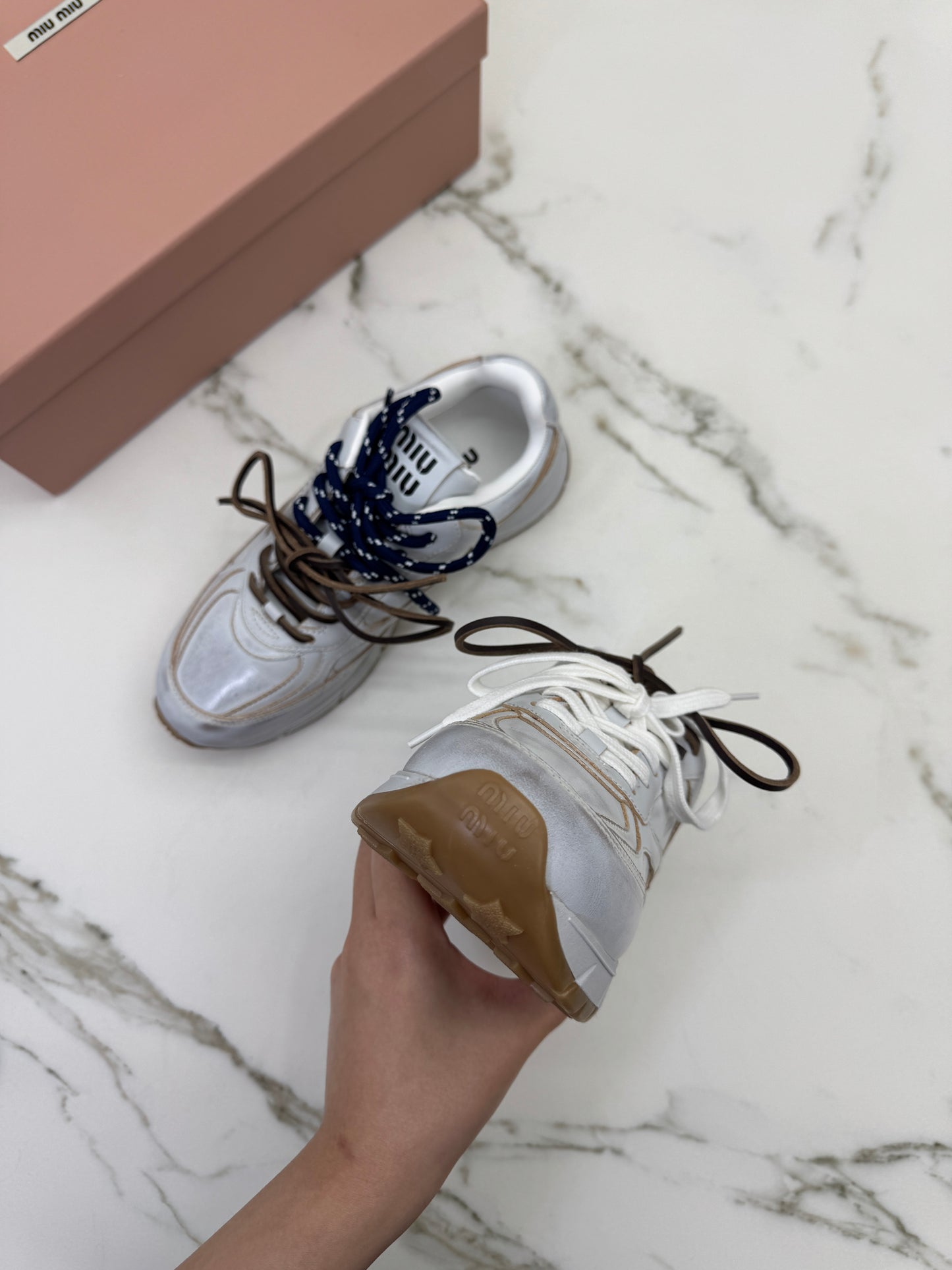 MIU MIU X NB 25年版 做舊老爹鞋￼