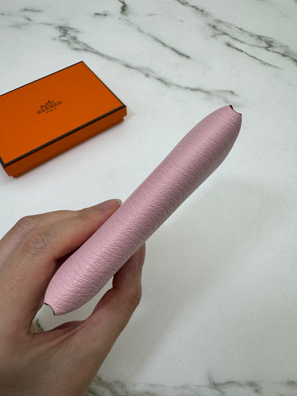 HERMES Calvi Duo 櫻花粉山羊皮 Rose Sakura